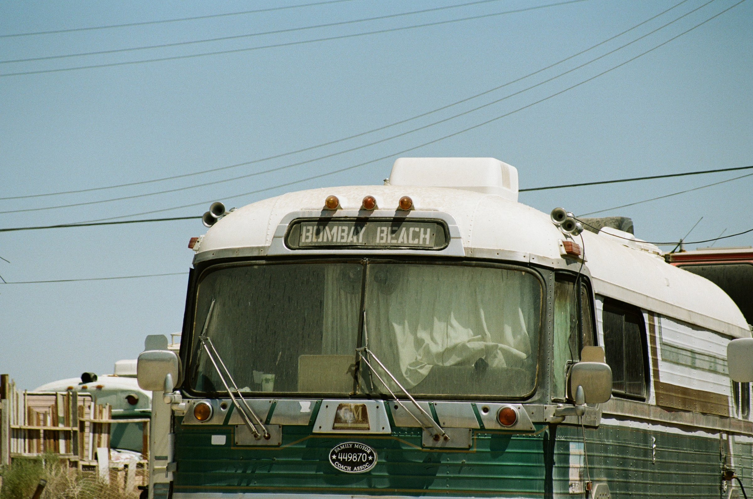 Bus to Bombay Beach